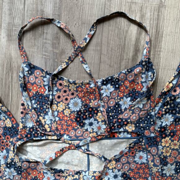 Offline by Aerie Women’s Large Floral One Piece Bodysuit Spandex Stretch - Picture 7 of 8